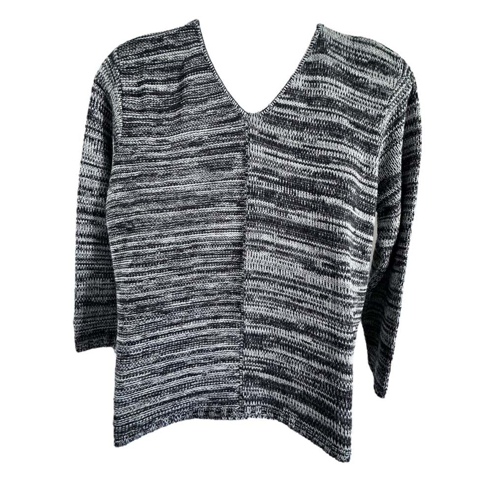 Bobbie Brooks Knit Black and white Sweater - Size XLarge - Pre-Owned
